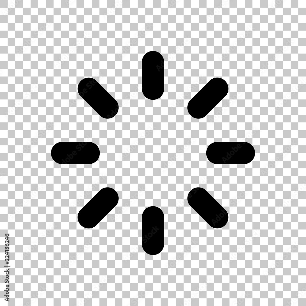 Poster loading or wait icon. on transparent background.