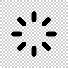 Loading or wait icon. On transparent background.