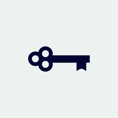 key icon, vector illustration. flat icon