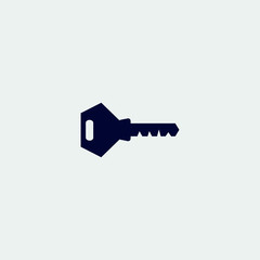 key icon, vector illustration. flat icon