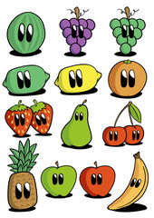 comic fruit friends