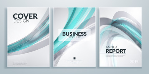 Fototapeta premium Business brochure cover design templates. Business flyer or poster with abstract background