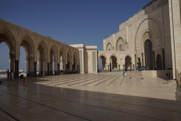 Fototapeta na wymiar La moschea di Hassan II di Casablanca