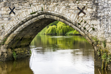 Aylesford Bridge near Maidstone, Kent over the River Medway.