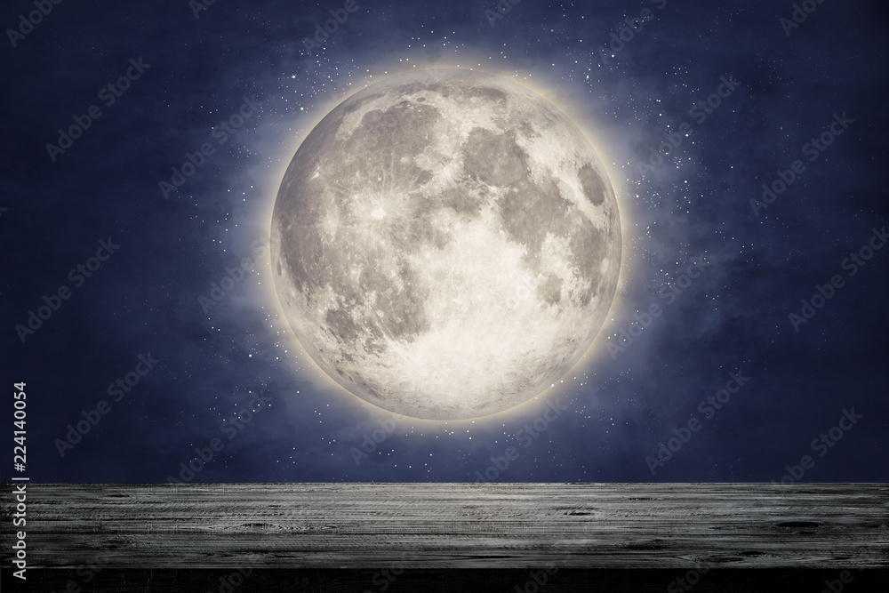 Wall mural moon