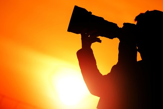Fototapeta Photographer Sunset Silhouette