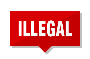 illegal red tag