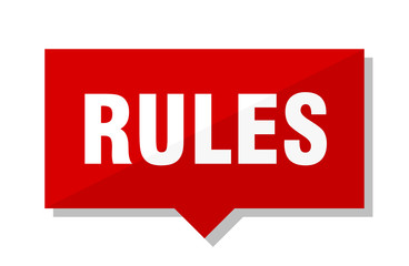 rules red tag