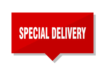 special delivery red tag