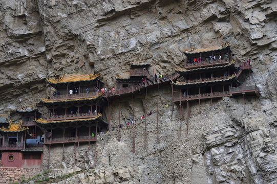 Xuan Kong Si, or Hanging Temple, Beiyue Hengshan Mountain, China