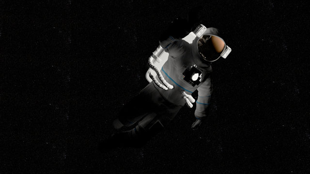 Fototapeta 3d rendered illustration of an astronaut in space