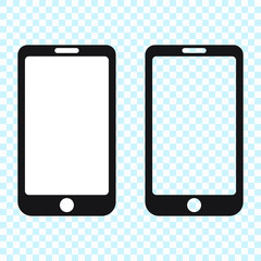 Smartphone icon, mobile phone icon vector illustration.