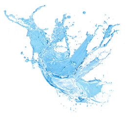 Fototapeta na wymiar water splash isolated on a white background