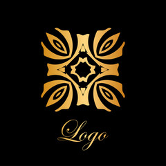 Vintage ornamental logo