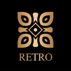 Vintage ornamental logo