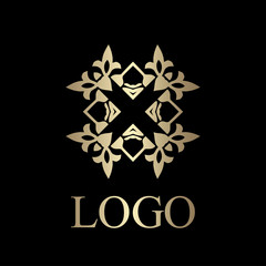 Vintage ornamental logo