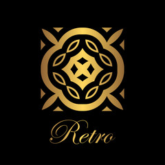 Vintage ornamental logo