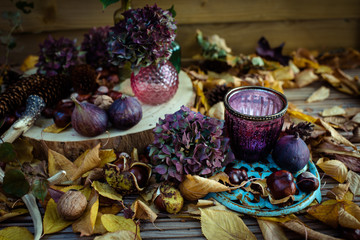 Schöne Herbstdekoration