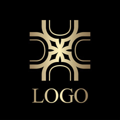 Vintage ornamental logo