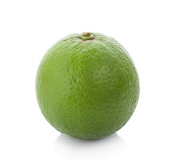 Fresh lime isolated on white