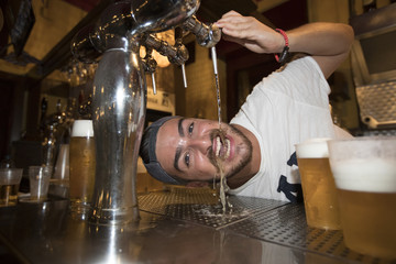 drinking from the tap