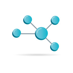 Network 3D Symbol, Vector Illustration