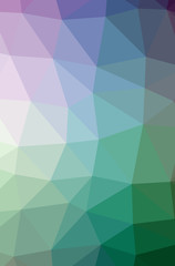 Illustration of abstract low poly blue vertical background.