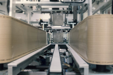 conveyor belt close up
