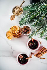 Mulled wine cocktail