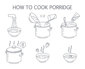 How to cook tasty delicious porridge instruction