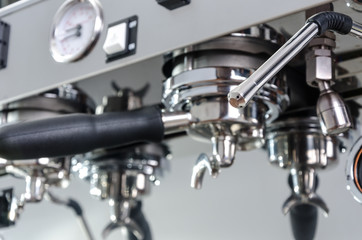 Panarello. cappuccino machine. electric coffee machine, close-up