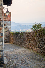 Ricetto di Candelo, Biella (Italy): ancient village detail. Color image