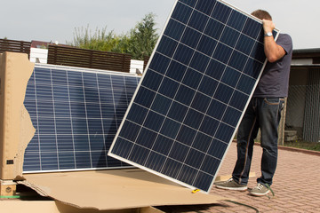 Solarplatten für grüne Energie