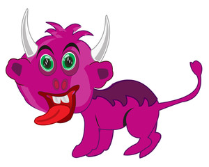 Cartoon of the crock on white background is insulated