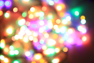 Obraz premium color christmas lights texture