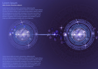 Vector abstract background, design, technology communication, concept, digital business. Template for presentation. Vector illustration