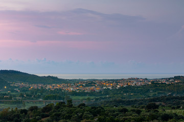 View Of Bari Sardo, Sardinia Italy
