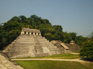 Fototapeta na wymiar Ruins of Palenque, Yucatán, Mexico