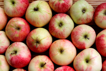 background many apples large juicy ripe autumn