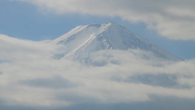 Mt. Fuji and clouds