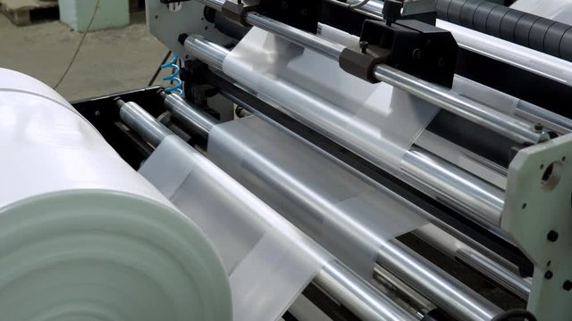 line for the production of polyethylene or polypropylene bags