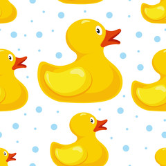 rubber duck pattern. bath children toy in water