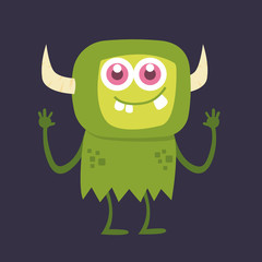 Cute monster cartoon character 002