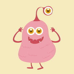 Cute monster cartoon character 003