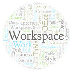 Workspace word cloud.