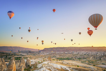 Sunrise with Hot Air Ballons - Goreme, Turkey
