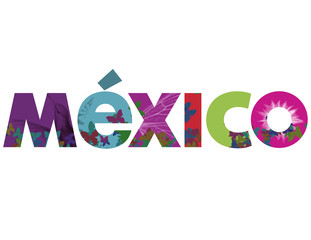 México con letras llamativas