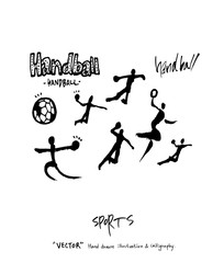 스포츠 포스터 / 손으로 그린 스포츠 그림