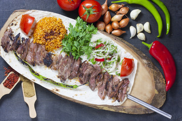 traditional cag kebab döner in turkey