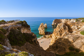Fototapeta na wymiar Beach near Lagos - Algarve Portugal